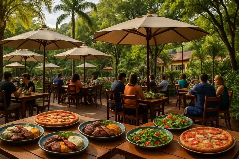18 restaurantes e lanchonetes para saborear em Olímpia perto dos parques