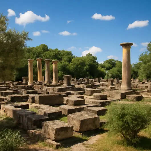 Descubra o Sítio Arqueológico da Antiga Olímpia Descubra o Sítio Arqueológico da Antiga Olímpia
