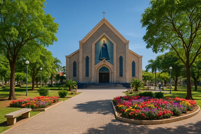 Explorando a Praça do Santuário Nossa Senhora Aparecida
