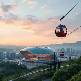 OLÍMPIA: PROJETOS NA MESA! Prefeitura detalha planos de centro de convenções, teleférico e novo aeroporto para comitiva chinesa. OLÍMPIA