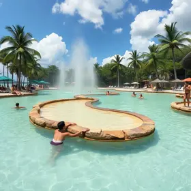 Com termas de águas quentes e praia artificial, a “Orlando brasileira” atrai 3 milhões de turistas e vira refúgio para quem quer fugir do frio em São Paulo Olímpia
