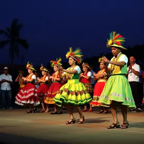 Grupos de Sergipe, Rio Grande do Sul, Espírito Santo e Maranhão se apresentam no Festival do Folclore em Olímpia; veja programação noturna Festival do Folclore
