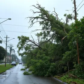 ventania em Olímpia-SP